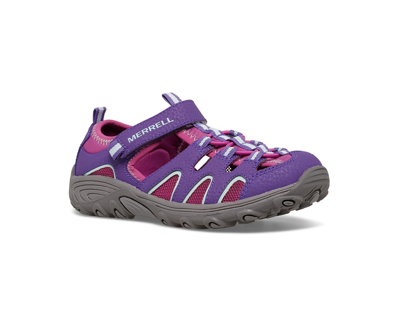 Merrell Hydro H2O Kids' Sandals Purple | 9246-PZRLU