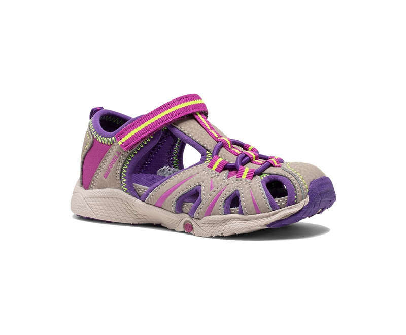 Merrell Hydro Jr. Kids' Sandals Brown / Purple | 2458-SPYOV