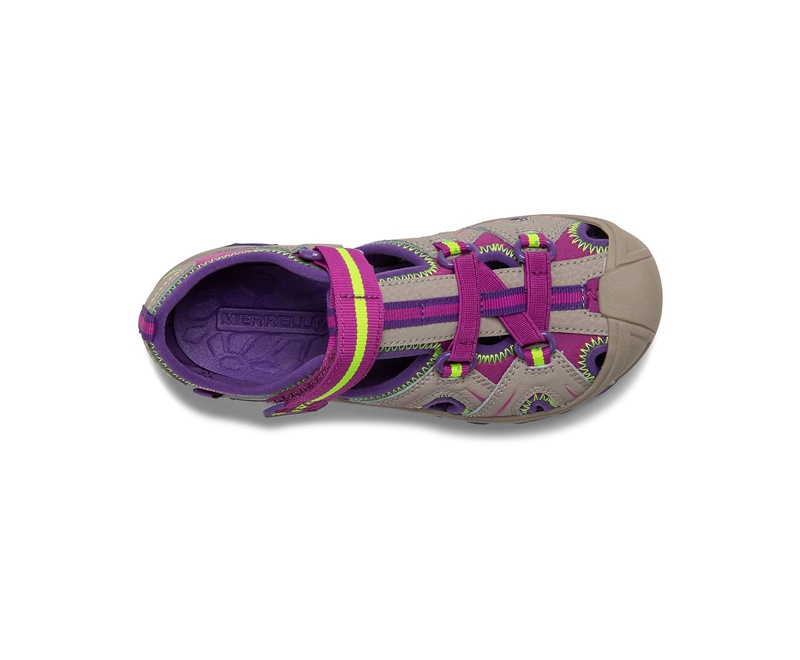 Merrell Hydro Kids' Sandals Brown / Purple | 6938-GXSAH