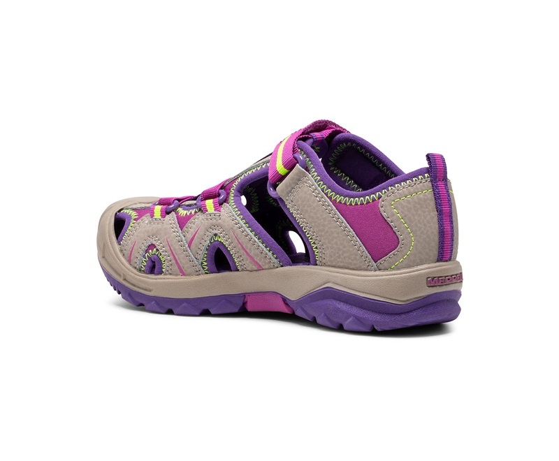 Merrell Hydro Kids' Sandals Brown / Purple | 6938-GXSAH