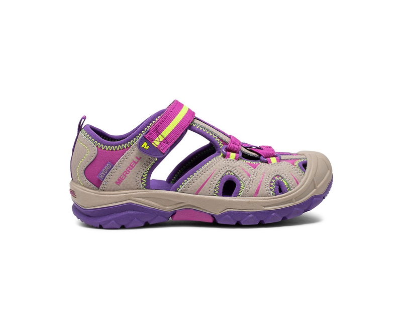 Merrell Hydro Kids\' Sandals Brown / Purple | 6938-GXSAH