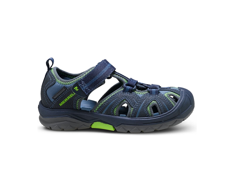 Merrell Hydro Kids\' Sandals Navy / Green | 0126-BVXOK