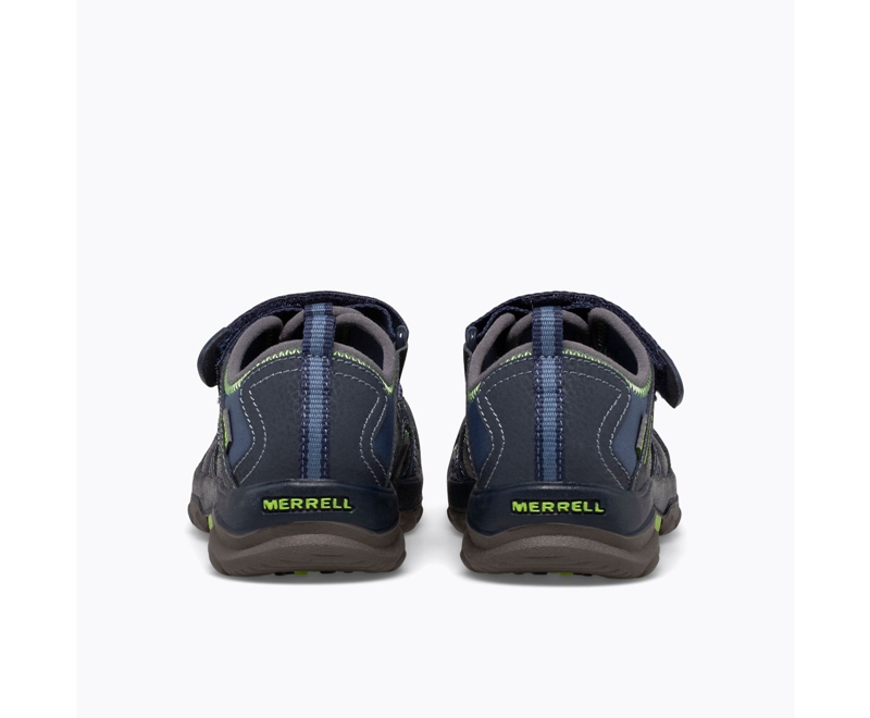 Merrell Hydro Kids' Sandals Navy / Green | 6921-SKAHZ