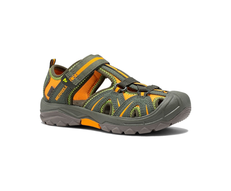 Merrell Hydro Kids' Sandals Olive | 5062-KREFO