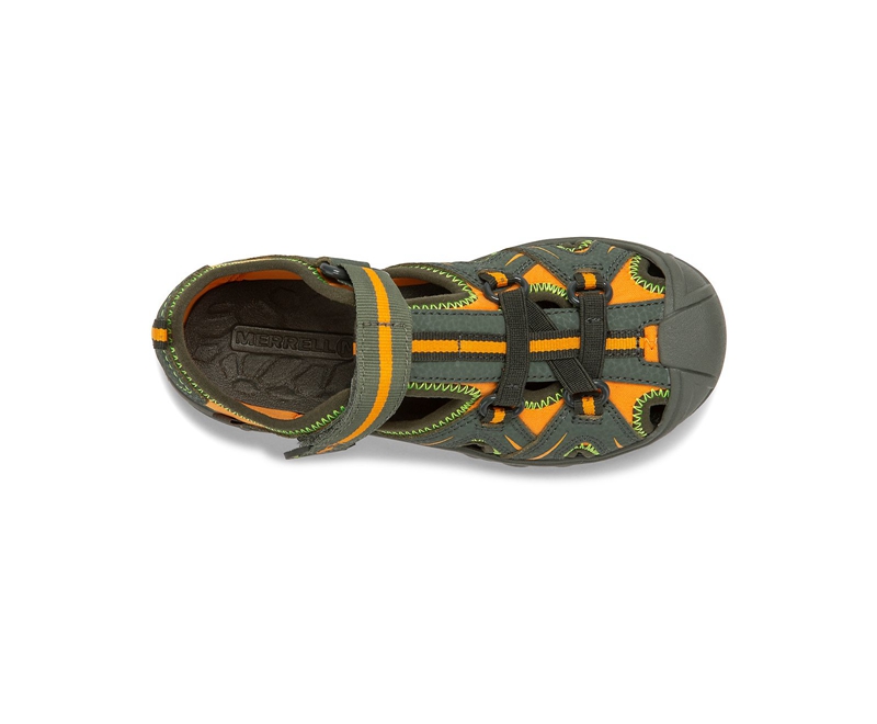 Merrell Hydro Kids' Sandals Olive | 5062-KREFO