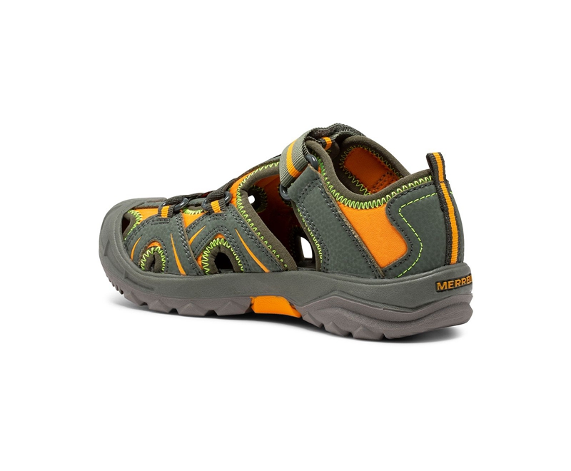 Merrell Hydro Kids' Sandals Olive | 5062-KREFO