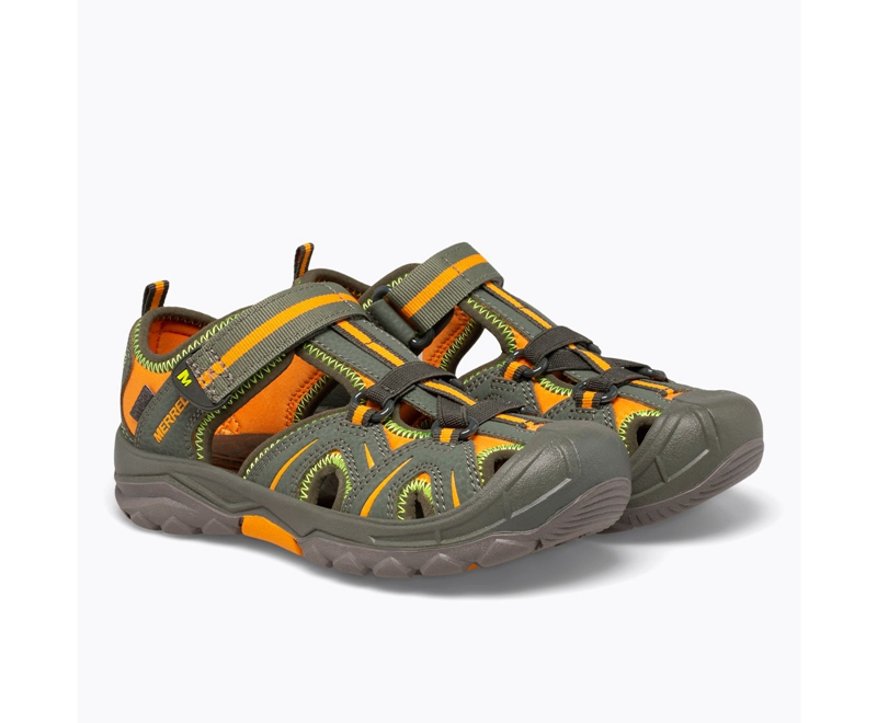 Merrell Hydro Kids' Sandals Olive | 8170-STCOE