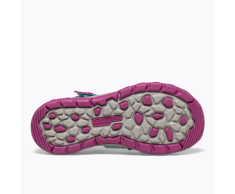 Merrell Hydro Kids' Sandals Turquoise / Purple | 3687-KMFIL