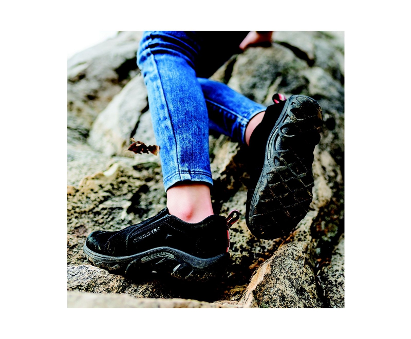 Merrell Jungle Moc Kids' Casual Shoes Black | 8526-WYQNP