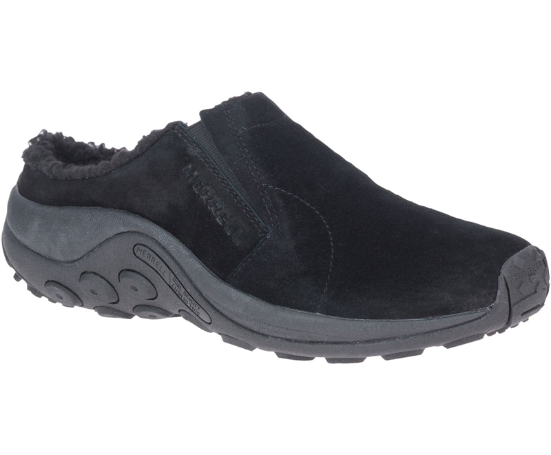 Merrell Jungle Slide Cozy Men's Slip Ons Black | 5042-GUKOX