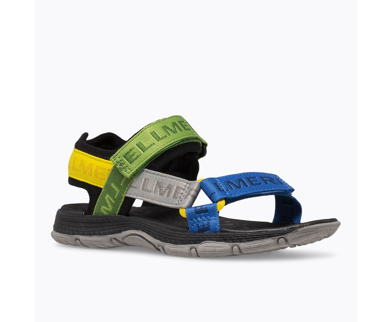 Merrell Kahuna Web Kids' Sandals Black / Multicolor | 1937-LUPRV