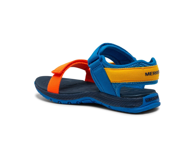 Merrell Kahuna Web Kids' Sandals Blue Multicolor | 1657-PWEIV