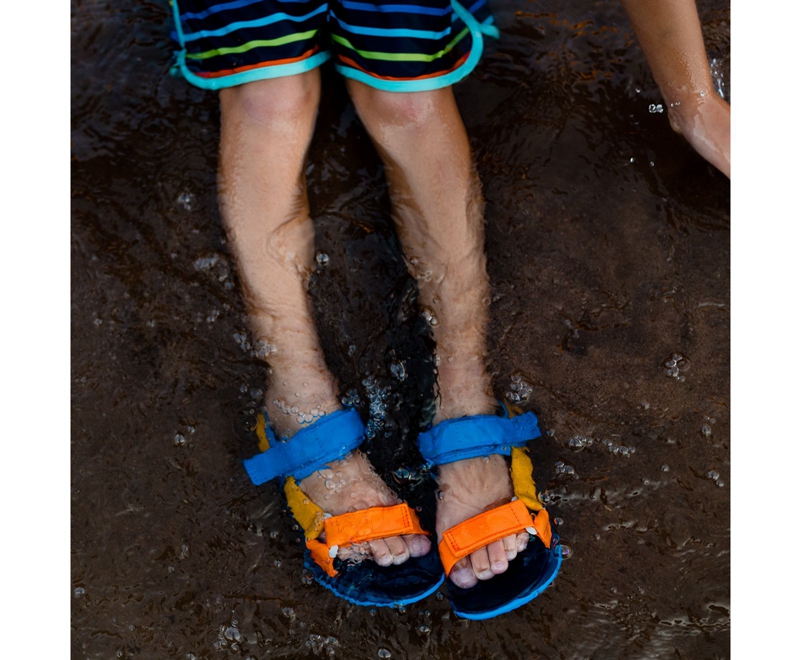 Merrell Kahuna Web Kids' Sandals Blue Multicolor | 5296-LHDRE