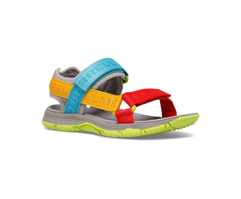 Merrell Kahuna Web Kids' Sandals Grey / Multicolor | 2417-OPCED