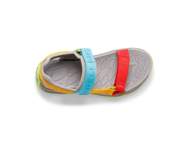 Merrell Kahuna Web Kids' Sandals Grey / Multicolor | 2417-OPCED