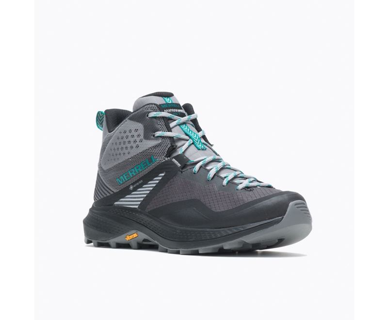 Merrell MQM 3 Mid GORE-TEX® Women's Hiking Boots Grey / Turquoise | 4627-CKBUP