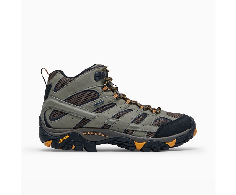 Merrell Moab 2 Mid GORE-TEX® Men\'s Hiking Boots Olive | 6029-FZDCK