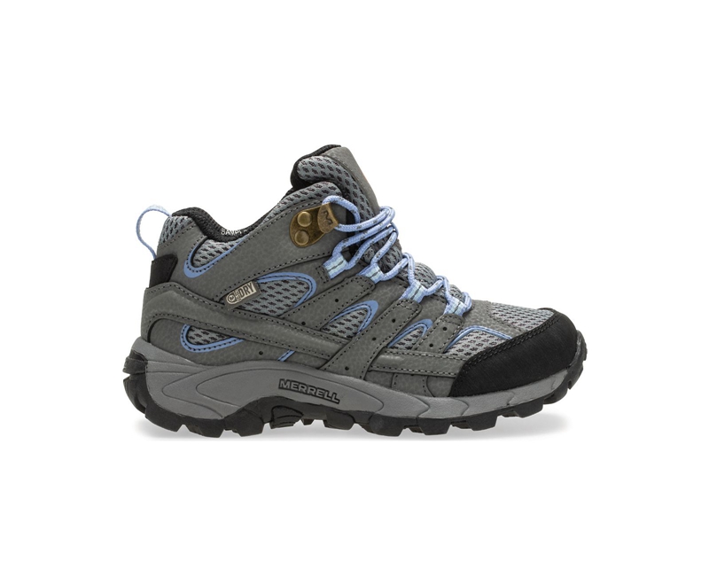 Merrell Moab 2 Mid Kids' Waterproof Boots Grey | 2859-BIQUK