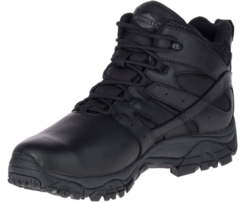 Merrell Moab 2 Mid Tactical Response Men's Waterproof Boots Black | 0673-IMASD