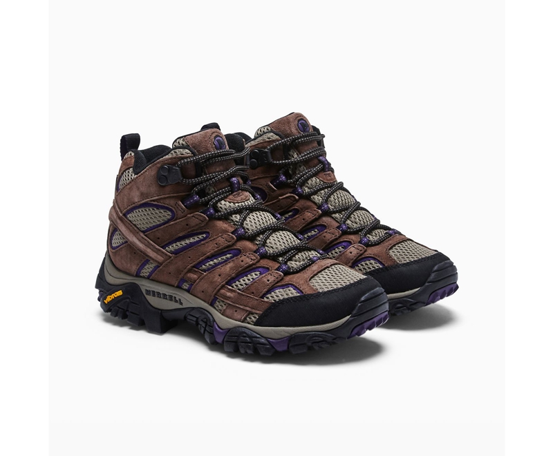 Merrell Moab 2 Mid Ventilator Women's Hiking Boots Purple | 0912-XIGJR