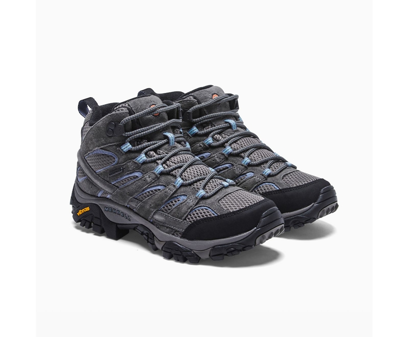 Merrell Moab 2 Mid Women's Hiking Boots Grey | 7180-MXRJO