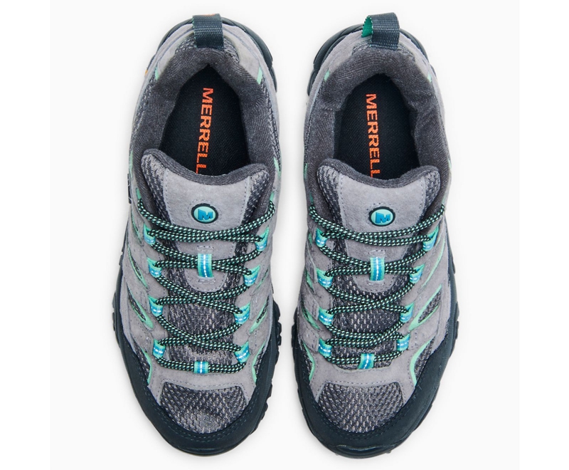 Merrell Moab 2 Women's Hiking Shoes Deep Grey / Mint | 3612-GKULQ