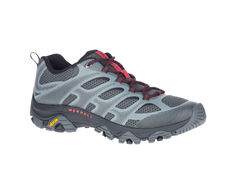 Merrell Moab 3 Edge Wide Width Men's Hiking Shoes Grey | 3501-HYJQI