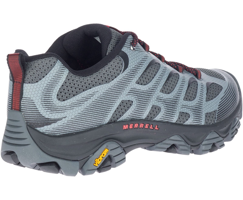 Merrell Moab 3 Edge Wide Width Men's Hiking Shoes Grey | 3501-HYJQI