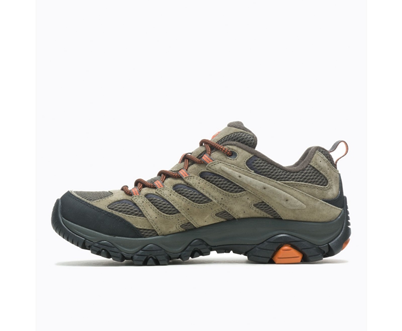 Merrell Moab 3 GORE-TEX® Wide Width Men's Hiking Shoes Olive | 9064-HUJYX