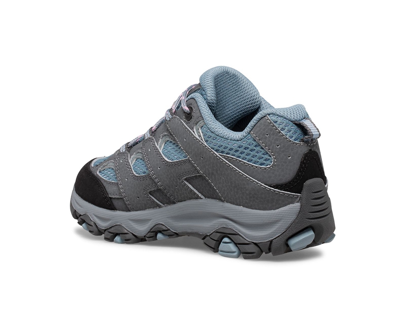 Merrell Moab 3 Low Lace Kids' Sneakers Dark Grey | 9165-KPQGO