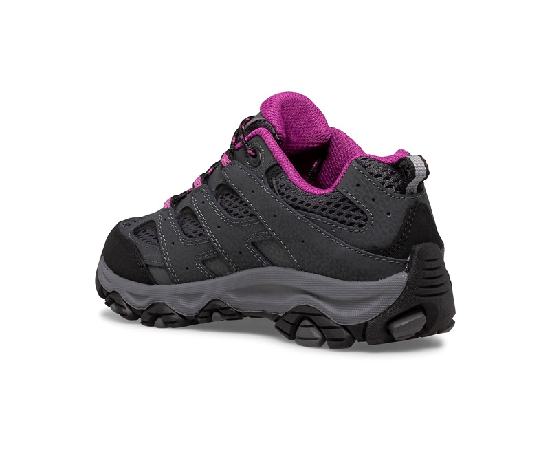 Merrell Moab 3 Low Lace Kids' Sneakers Grey | 7862-ZRMYP