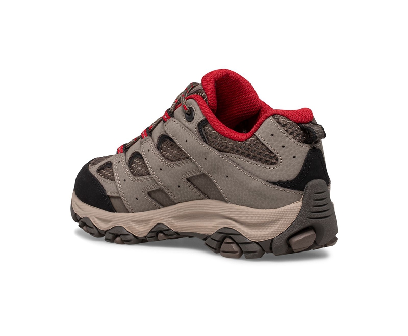 Merrell Moab 3 Low Lace Kids' Sneakers Red | 3645-EQXDJ