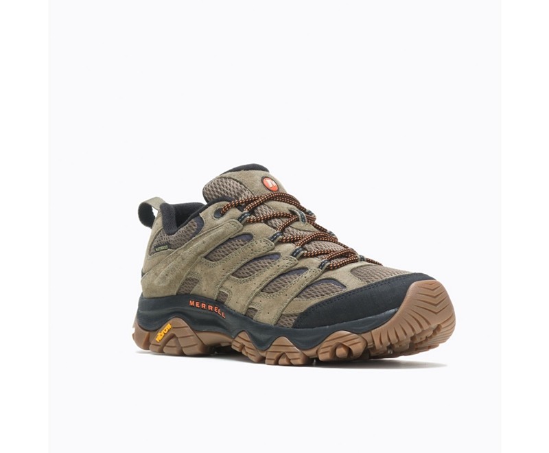 Merrell Moab 3 Men's Hiking Shoes Olive | 4370-UGZAM