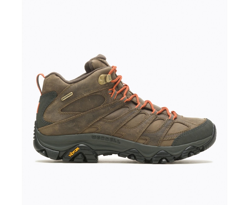 Merrell Moab 3 Prime Mid Men\'s Work Boots Copper | 2958-TNROV