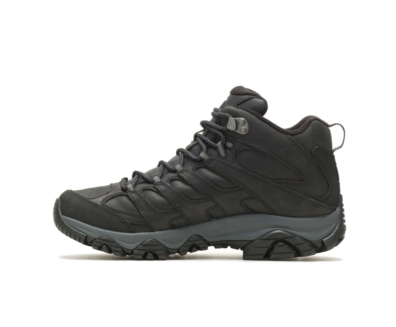 Merrell Moab 3 Prime Mid Wide Width Men's Hiking Boots Black | 3416-BYDMJ