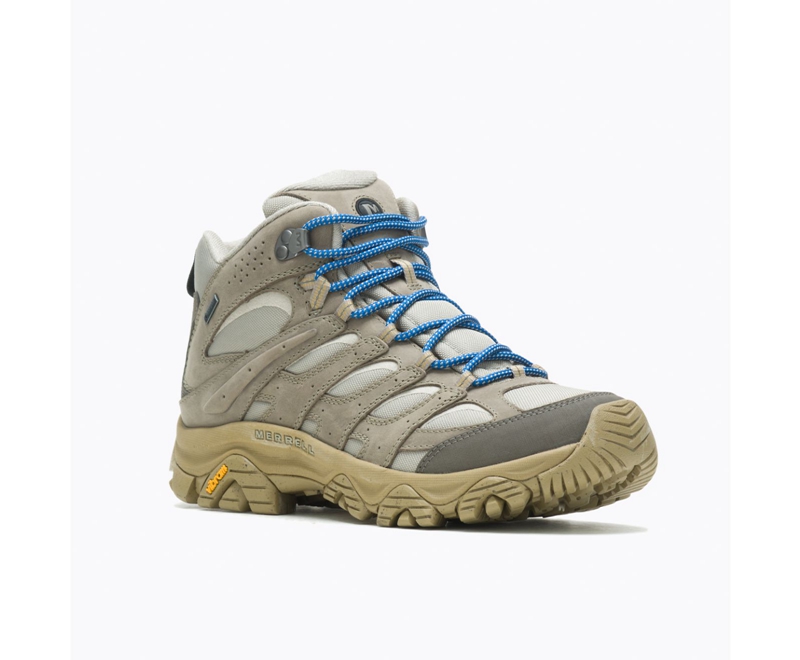 Merrell Moab 3 Smooth Mid GORE-TEX® X Huckberry Wide Width Men's Hiking Boots Grey | 2310-IXTHE