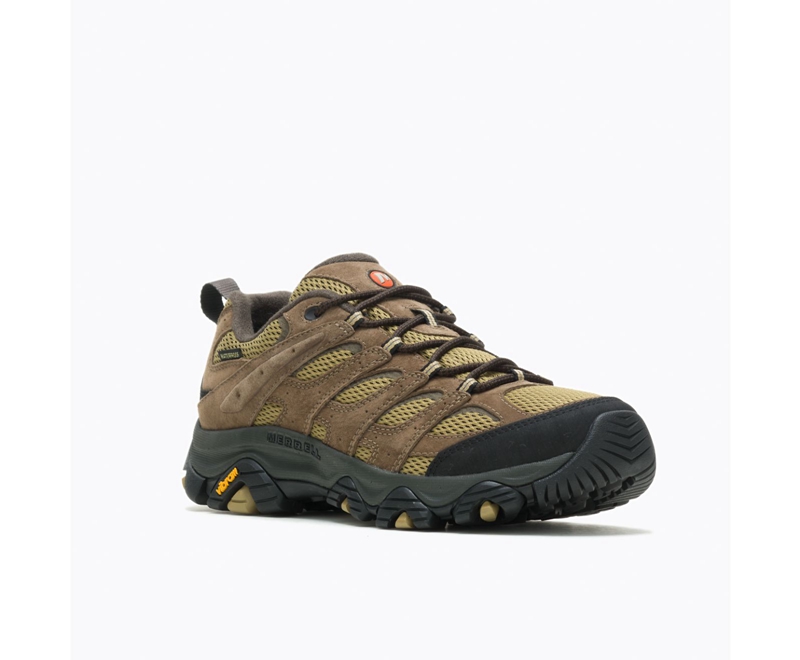 Merrell Moab 3 Wide Width Men's Hiking Shoes Brown | 8195-BMDOQ