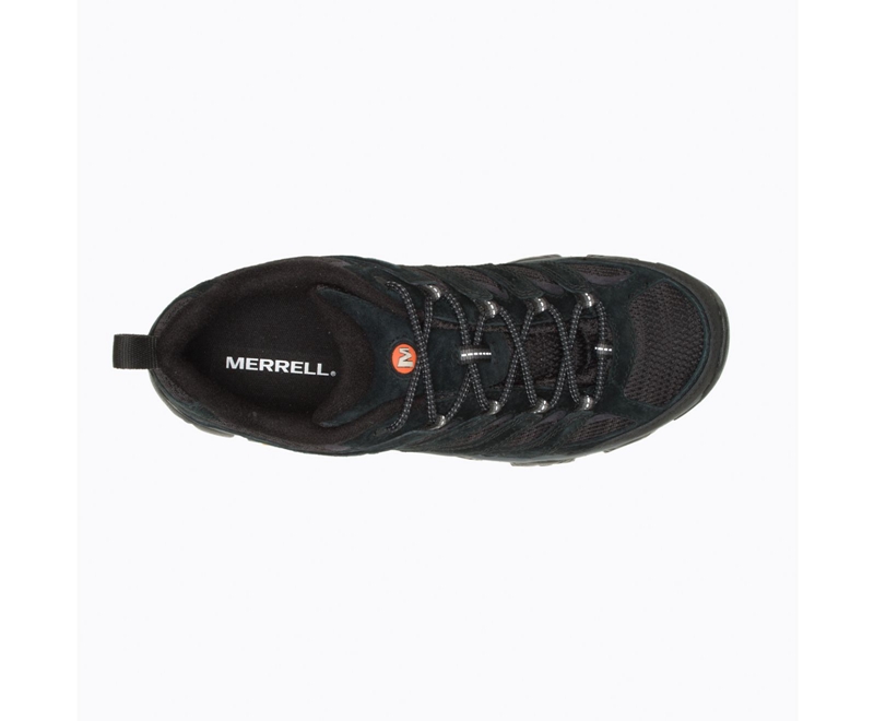 Merrell Moab 3 Wide Width Men's Running Shoes Black | 4128-SGLVO