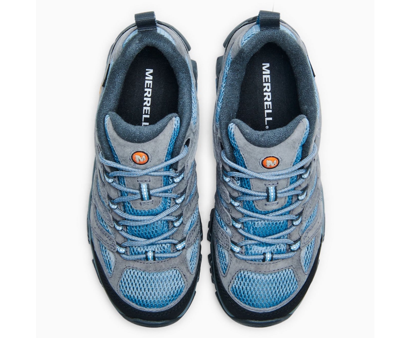 Merrell Moab 3 Wide Width Women's Hiking Shoes Blue | 3451-VMWBL