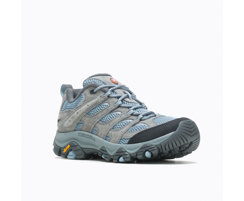 Merrell Moab 3 Wide Width Women's Hiking Shoes Blue | 6750-GYAKH