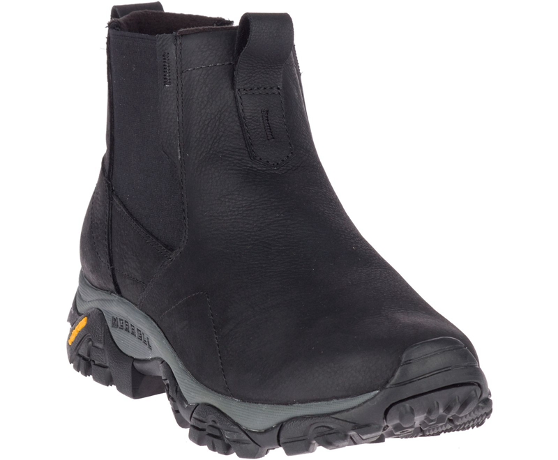 Merrell Moab Adventure Chelsea Polar Men's Casual Boots Black | 5781-QUIPB