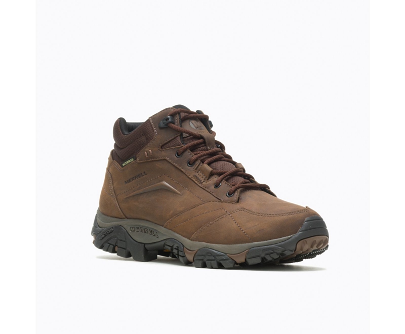 Merrell Moab Adventure Mid Wide Width Men's Casual Boots Brown | 9821-PXYEJ