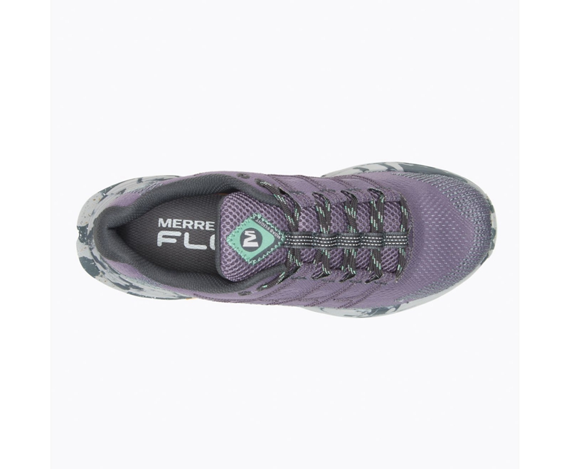 Merrell Moab Flight Women's Trail Running Shoes Dark Grey / Camo | 1290-IVZTG