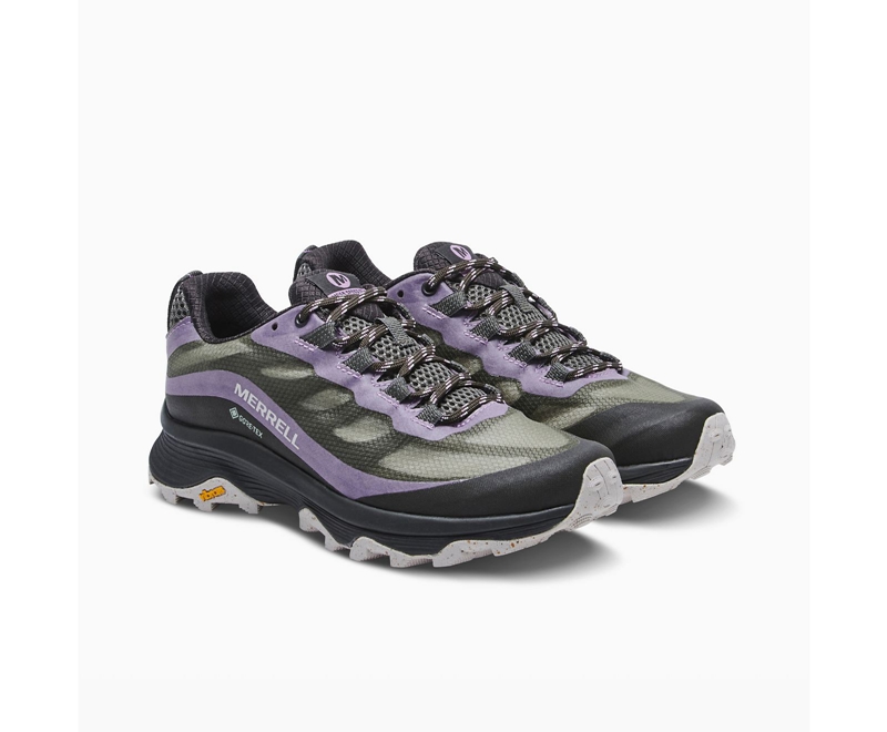 Merrell Moab Speed GORE-TEX® Women's Hiking Shoes Purple | 4123-XLCQB