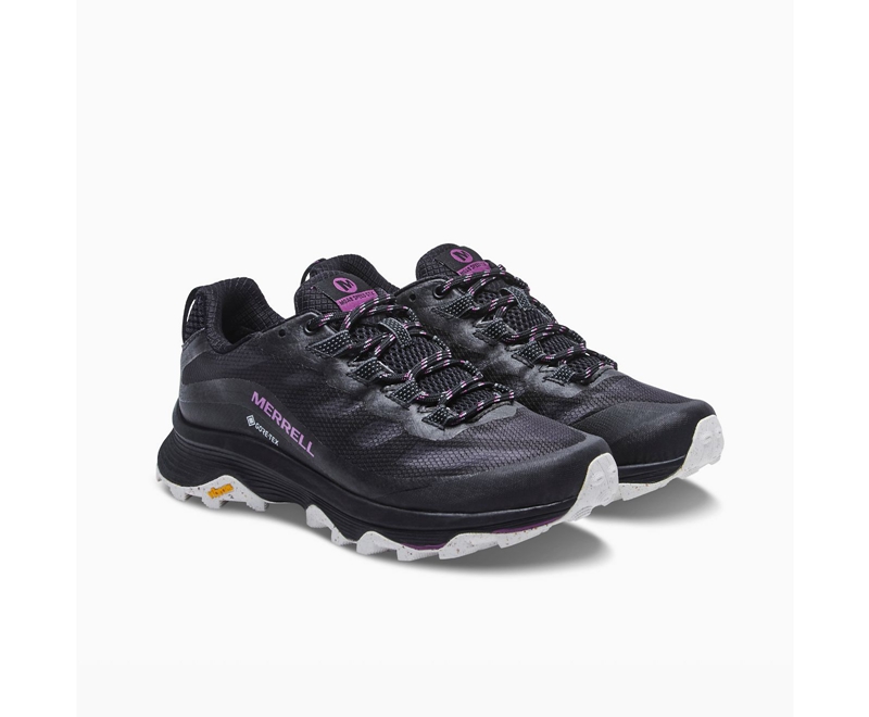 Merrell Moab Speed GORE-TEX® Women's Hiking Shoes Black | 9812-LDSTO