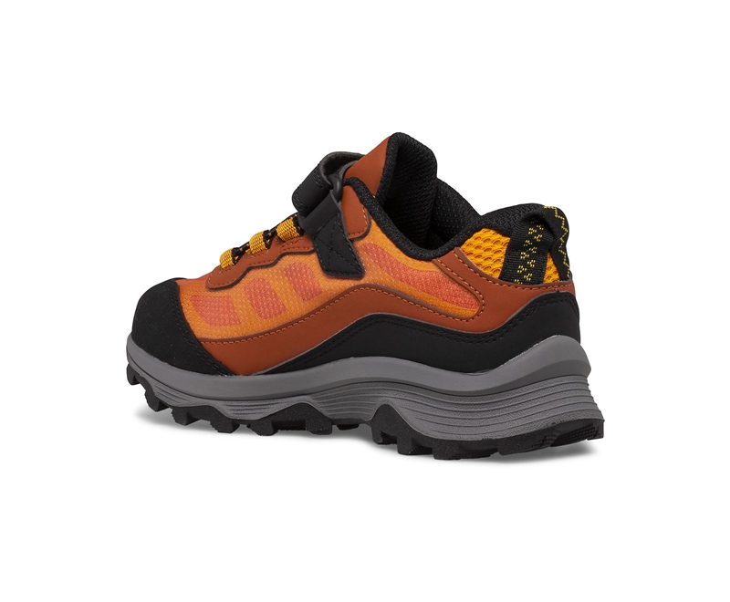 Merrell Moab Speed Low A/C Kids' Hiking Shoes Orange / Black | 8950-EVRUB