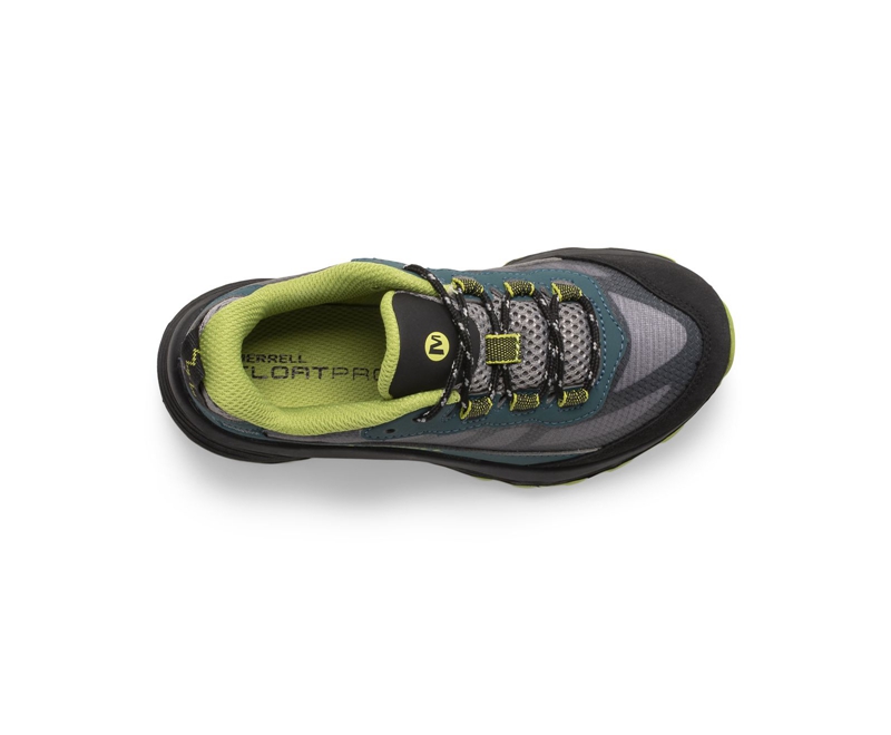 Merrell Moab Speed Low Kids' Hiking Shoes Deep Green / Black | 9274-ZQISR