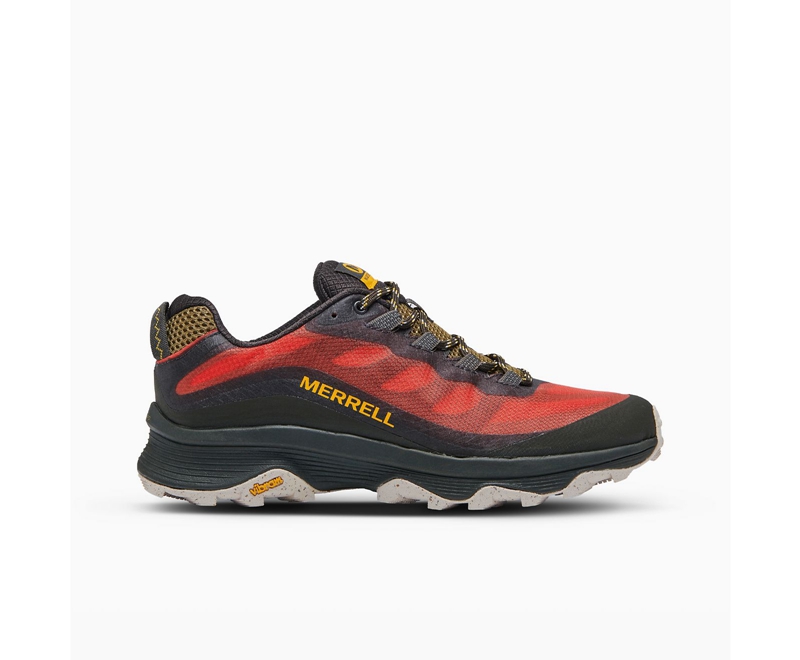 Merrell Moab Speed Men\'s Sneakers Black / Red | 1852-PUJSH