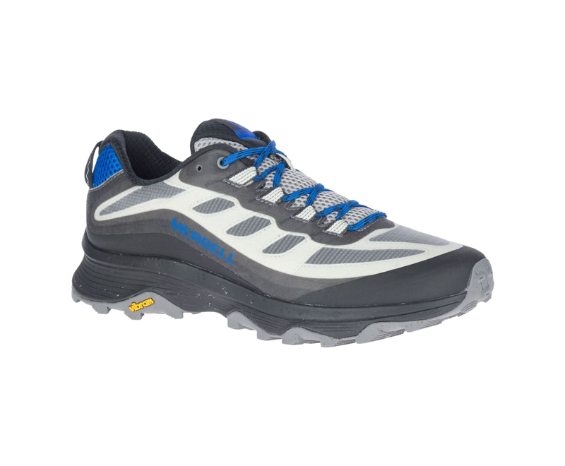 Merrell Moab Speed Men's Sneakers Grey / Blue | 8612-BCIUL