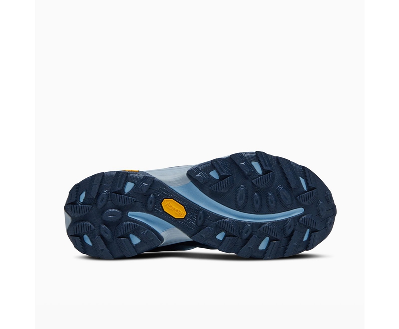 Merrell Moab Speed Mid GORE-TEX® Wide Width Women's Hiking Shoes Navy | 7625-STJKC